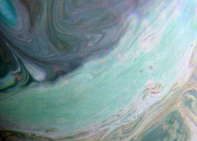 تصویر مینیاتوری ناسا از ابرهای زحل